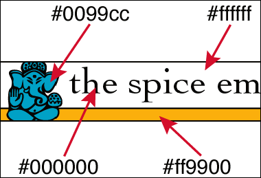 figure 15: hexadecimal colors in the banner